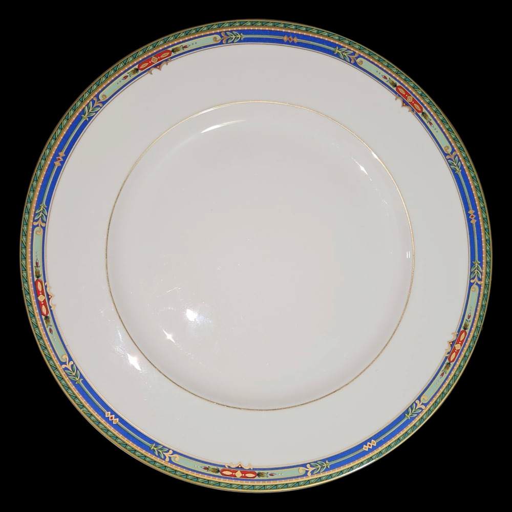 Mikasa Ultima+ Black Court Blue Dinner Plates Fine China Set of 3 HK707